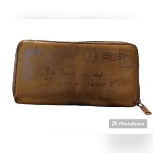 RARE Yves Saint Laurent Long Wallet Y Mail Letter From Paris